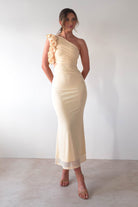 Sydney Bodycon Maxi Dress | Light Yellow | Oh Hello Clothing | XS (6)