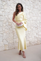 Sylvana Silky Maxi Dress | Yellow - Oh Hello Clothing