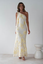 Thelma Floral Textured Maxi Dress | Light Yellow | Oh Hello Clothing | S (8)