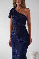 Thelma Floral Textured Maxi Dress | Navy | Oh Hello Clothing | S (8)