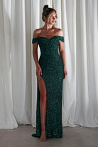 Vilma Sequin Mermaid Gown | Emerald Green | Oh Hello Clothing | S (8)