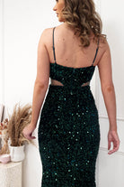 Kennedy Sequin Bodycon Gown | Emerald Green | Oh Hello Clothing | XS (6)