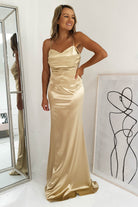 Addison Satin Gown | Gold | Oh Hello Clothing | S (8)