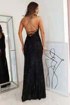 Alamour Sequin Luxe Gown | Black | Oh Hello Clothing | XS (6)