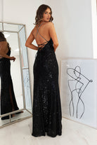 Alamour Sequin Luxe Gown | Black | Oh Hello Clothing | XS (6)