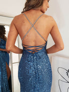 Alamour Sequin Luxe Gown | Lapis Blue | Oh Hello Clothing | XS (6)