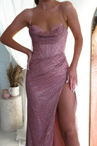 Esmeralda Glitter Gown | Rosewood | Oh Hello Clothing | S (8)