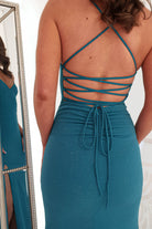 Saraid Glitter Gown | Teal | Oh Hello Clothing | XS (6)
