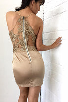 Jennifer Mini Dress Gold | Oh Hello Clothing | XS (6)