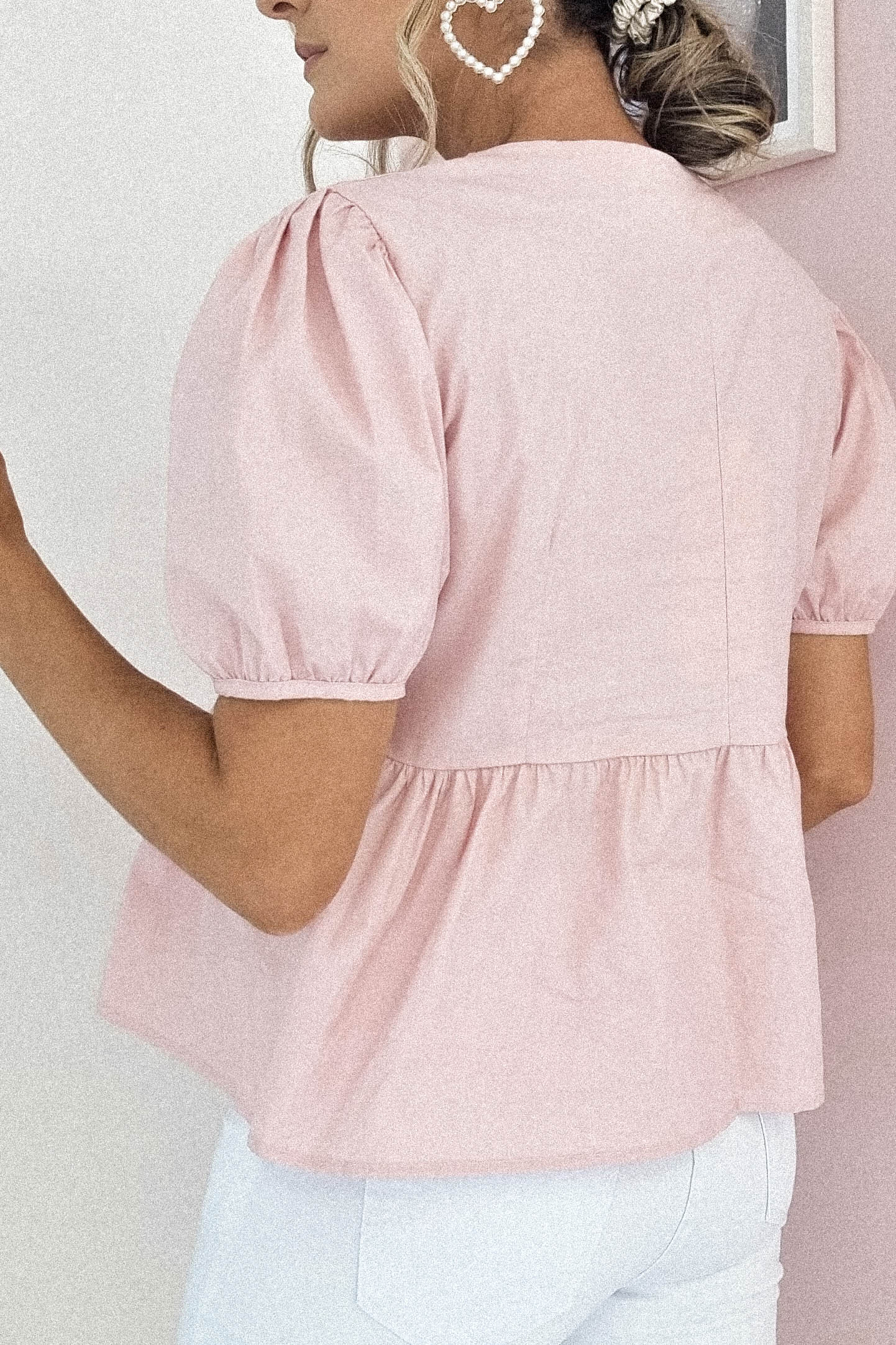 Minnie Bow Detail Blouse | Pink | Oh Hello Clothing | ONE SIZE | 6 - 12