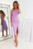 Sophia Bodycon Midi Dress | Lilac | Oh Hello Clothing | XS (6)