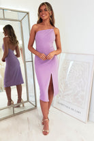 Sophia Bodycon Midi Dress | Lilac | Oh Hello Clothing | XS (6)